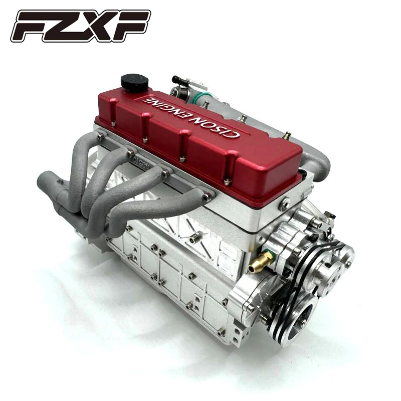 CISON L4-175 OHV Inline 4 Cylinder Gasoline Engine 20.5CC Four Stroke Water Cooled Engine Metal DIY Assembly Toy Model Kit