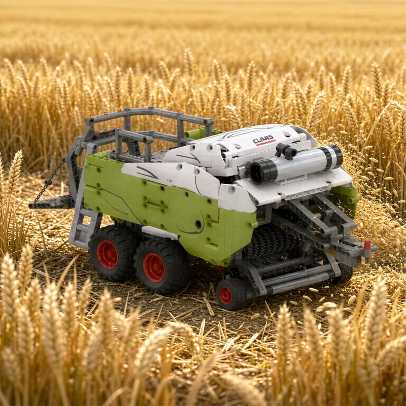 MOC-94468 Agricultural Tractor Square Baler Building Model 983 Pieces Educational Block Toy Birthday or Christmas Gift
