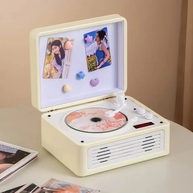 Retro Integrated CD Player Album Birthday Gift Disc Sound System Student Present Bluetooth Playback DVD VCD Player Consumer Elec