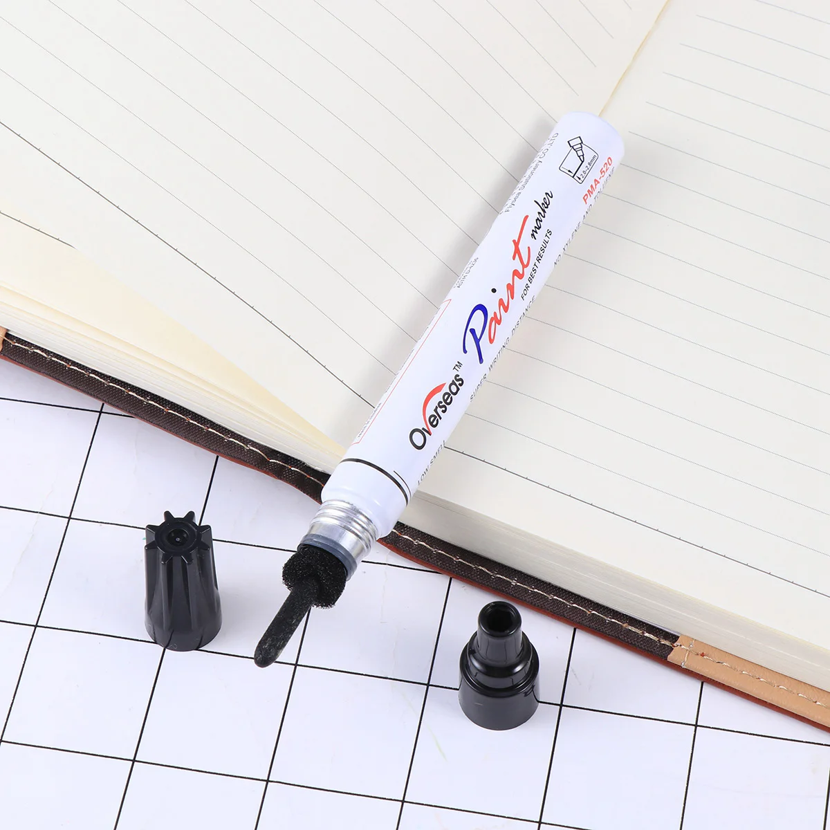 6 PCS Fill Paint Pen Pens Automotive Touch- Up for Cars 6pcs Black Touching Touch-up Marker