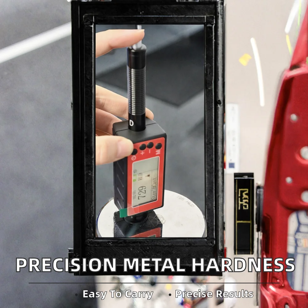 Portable Leeb Hardness Tester Rechargeable ±0.5% Accuracy Durometer Tester For HLD,HRC,HRB,HRA,HB1,HB2,HV,HSD Testing