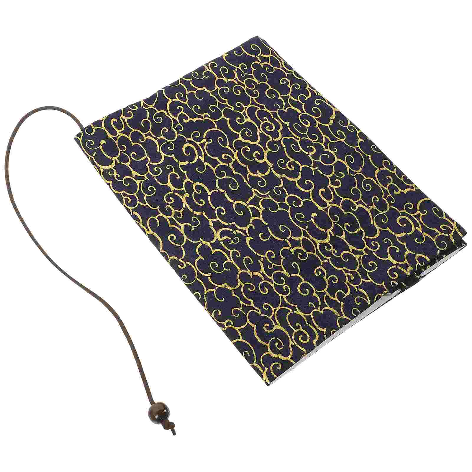 A5 Adjustable Book Cover Decorative Book Sleeve Crane Design Book Protector Hand-made Cloth Book Cover Hand Account Book