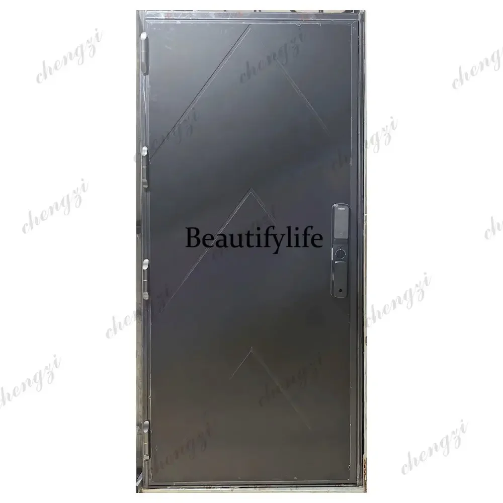 TTT Customization Stainless Steel Security Door Fire Prevention Weatherproof Anti-Theft Features Postmodern Design Glass Door
