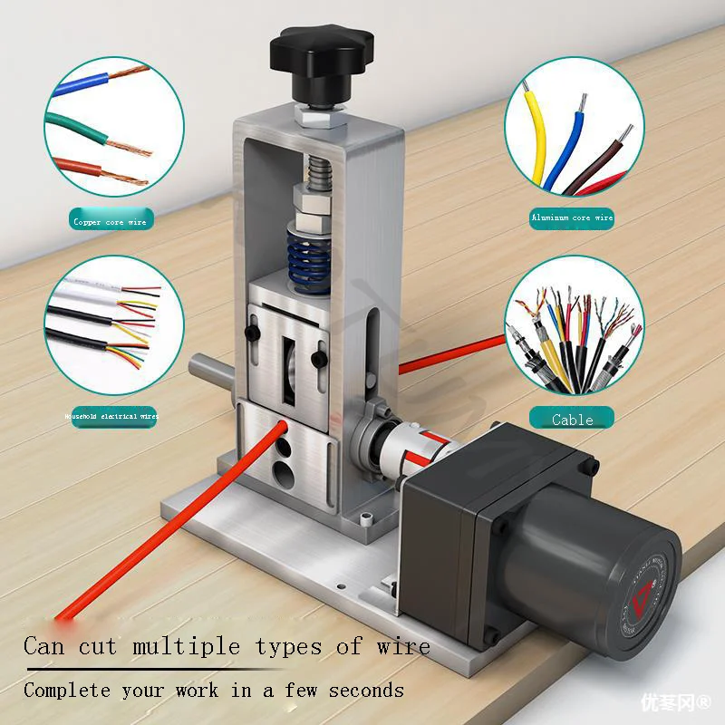 Urządzenie do ręcznego ściągania izolacji z przewodów kabel miedziany recyklingowa maszyna do usuwania stalowa linka ze stopu