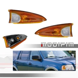 Car Front Side View Mirror Turn Signal Light Covers For 2003 2004 2005 2006 Ford Expedition & Lincoln Navigator, No Bulb/Socket