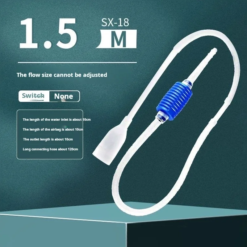 Aquarium Vacuum Siphon Gravel Cleaner - Hand Pump Fish Tank Water Changer for Aquarium Maintenance