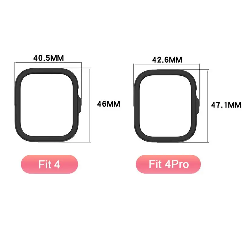 PC Hohl Fall Glas Für Huawei Uhr Fit 4 Smartwatch Screen Protector Rahmen Stoßstange für Huawei Fit 4 Pro fit 4 Abdeckung Shell