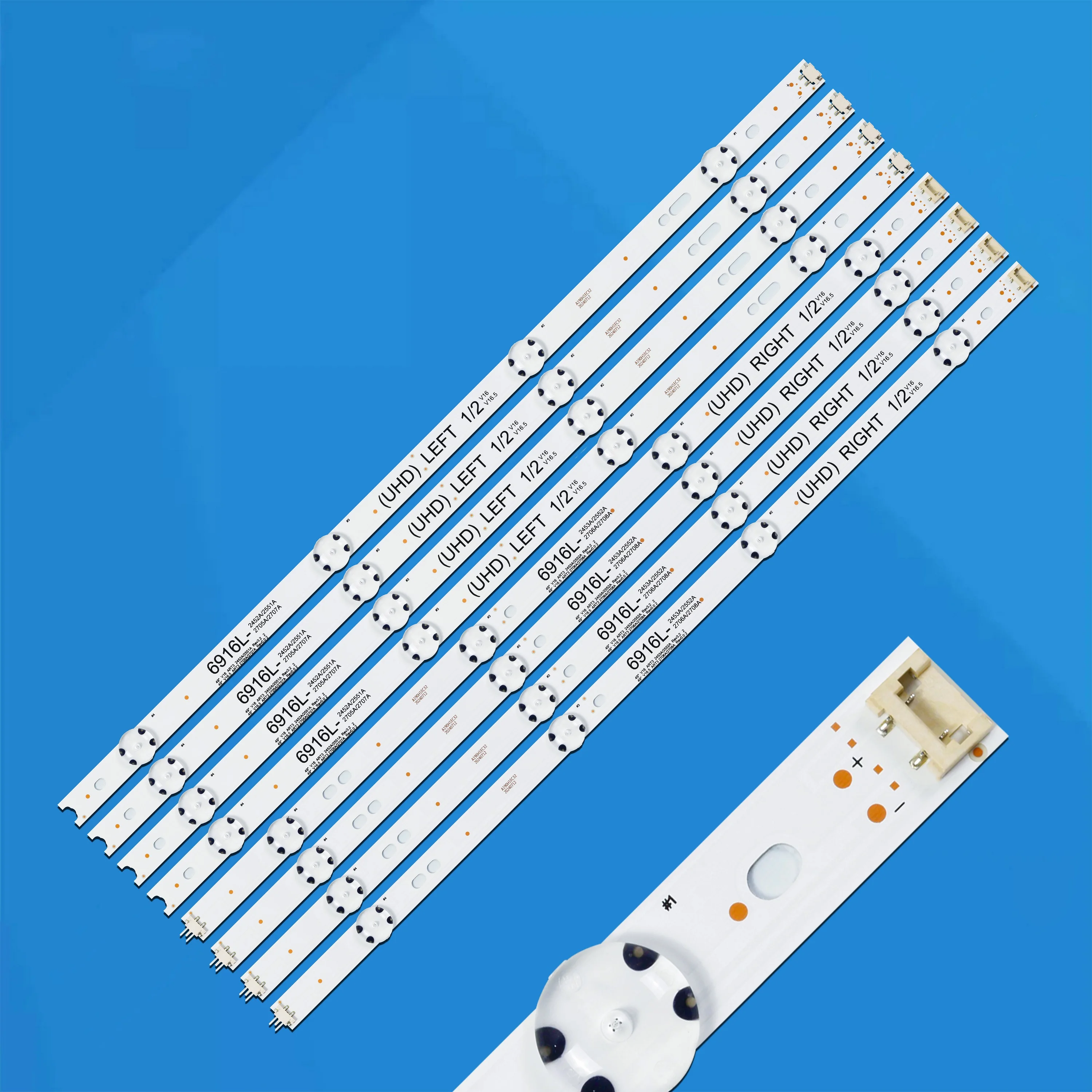 

Лента светодиодной подсветки 49-дюймовый телевизор 49LJ58300W 49UH603V 49UH620V 49UH661V LC490DGE 6916L-2705A 6916L-2706A 6916L-2707A 6916L-2708A
