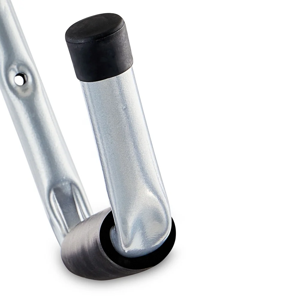 Gancho de utilidad de doble brazo de acero resistente, solución de almacenamiento montada en la pared, escaleras, herramientas, garaje, taller, sótano, capacidad de 75 libras