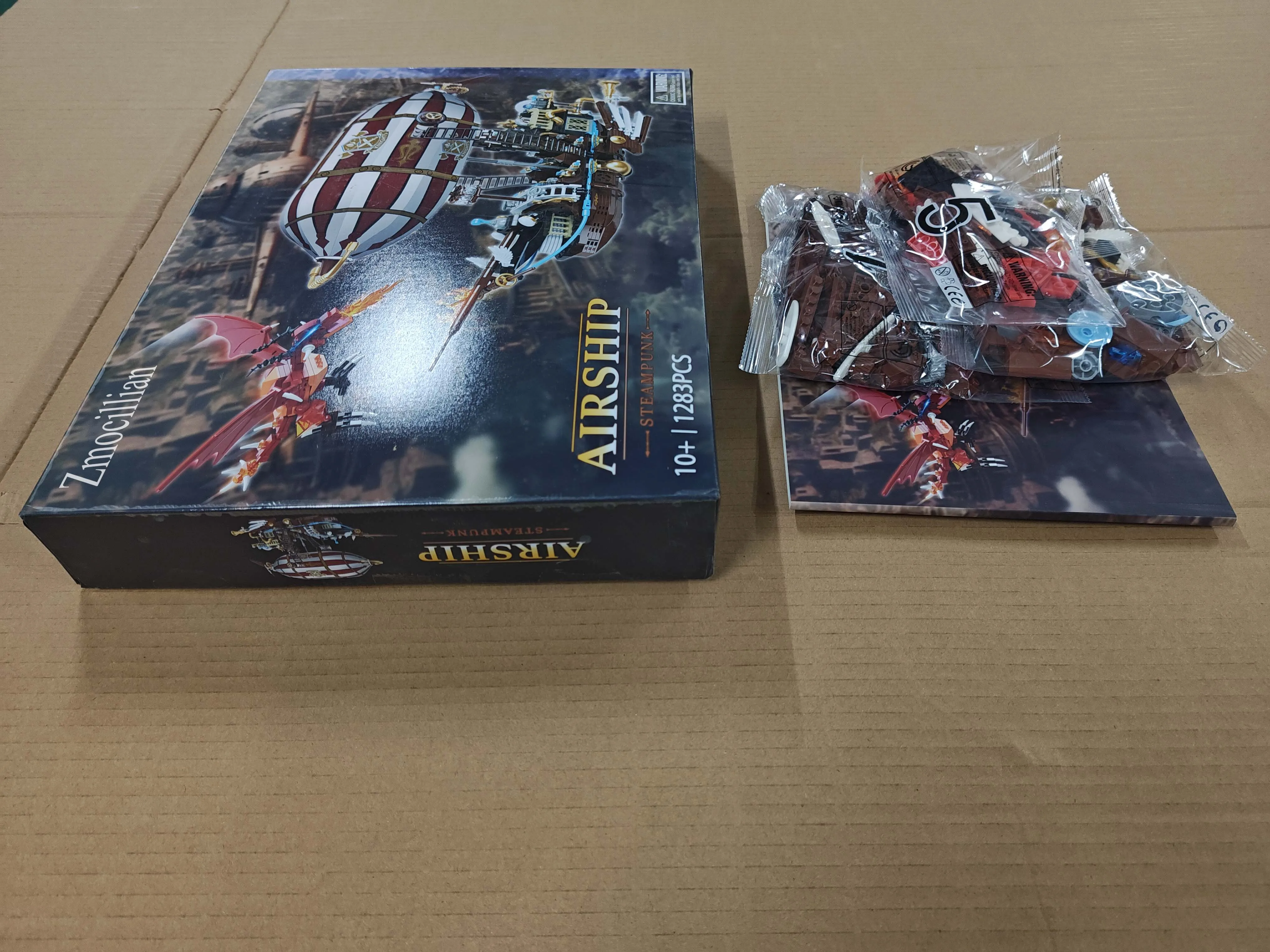 Zmocillian Modular Boat Kit, Airship Building Blocks Sets, Gift Model Ships Kits to Building Blocks for Adults and Teens 1283pcs