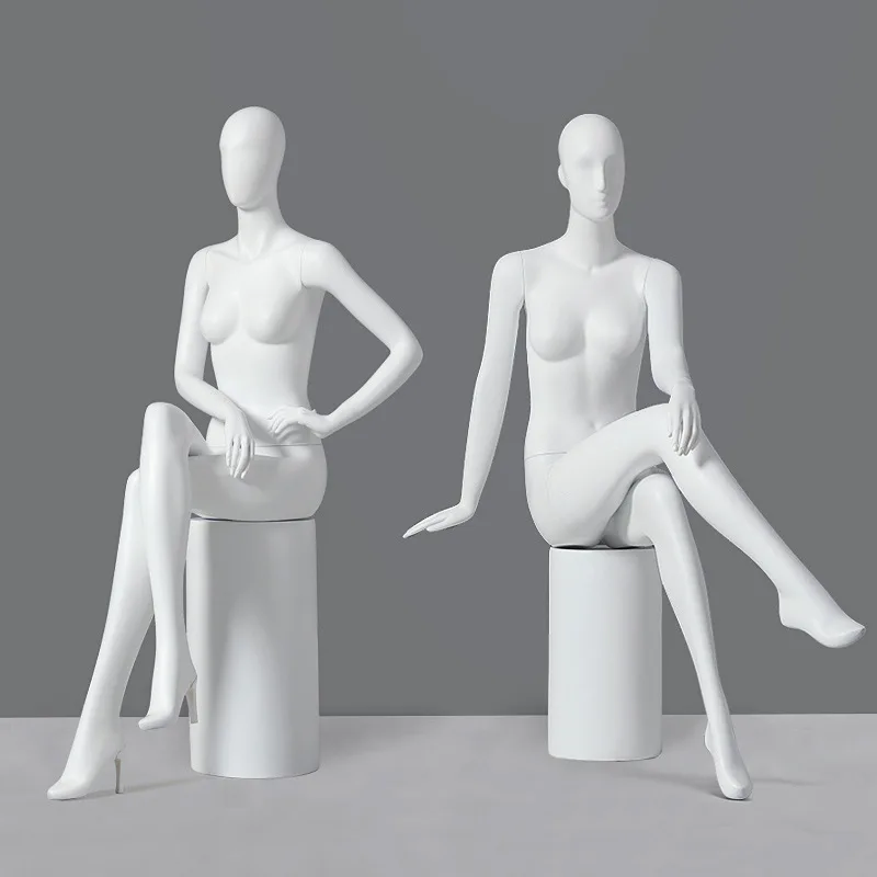 

Sitting model, clothing store female model props window human body display stand