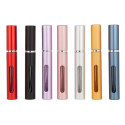 PORTABLE REFILLABLE PERFUME BOTTLE - Ultra-fine Spray Bottle with 0.17 Oz. Capacity for On-the-go Perfume Use.