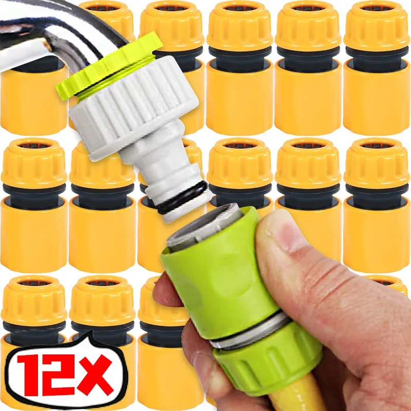 

1/12 шт., быстроразмерные соединители для воды, пластиковый шланг, ремонт труб, ирригации, резьбовой соединитель, расширенные аксессуары для дома и сада 1/2 дюйма