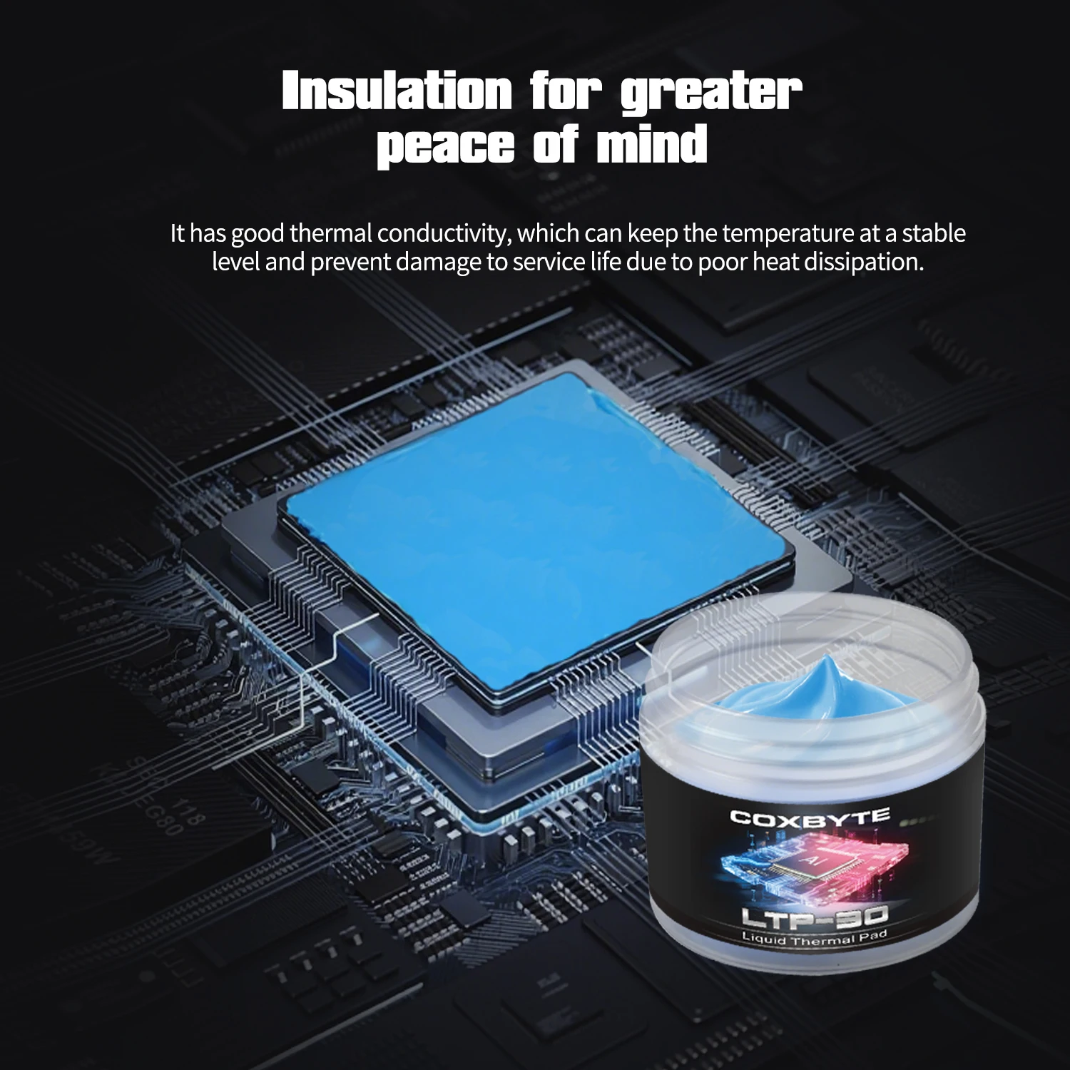 Coxbyte LTP-30 Thermal Putty Liquid Thermal Pad For VGA GPU IC Processor Cooling Thermal Pad Replacement Heat Blocking Putty