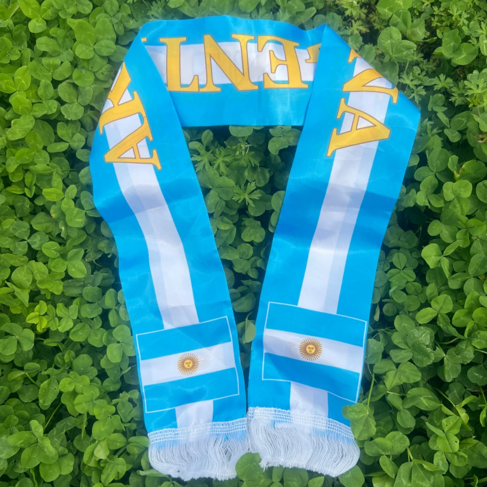 Argentina scarf 14*130cm FA Cup scarf Spain Brazil Argentina FA Cup scarf Event Party supplies Championship scarf