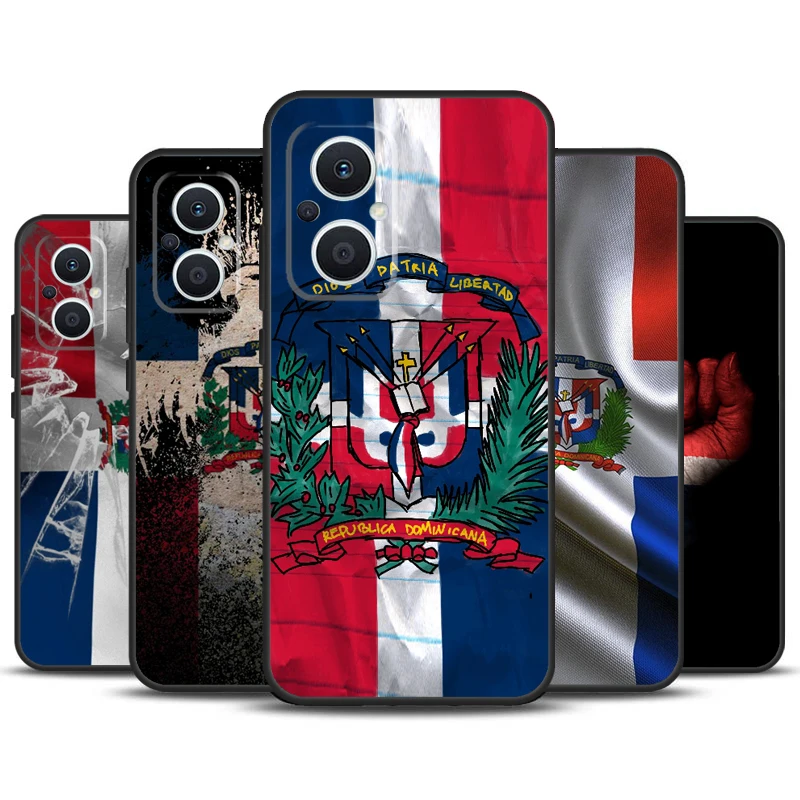 Dominican Republic Flag Case For OPPO Reno 8 7 6 5 4 Lite 5Z 4Z 2Z 8T 10 Pro OPPO Find X2 X3 Lite X5 X6 Pro Cover