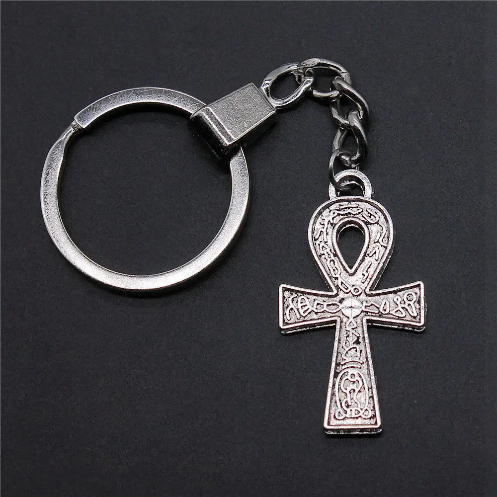 Fittings Women Jewellery Bat Cross Skull Key Rings 30mm
