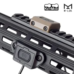 Tactical Pressure Remote Switch Tail Fit Mlok Keymod Picatinny Rail PEQ15 DBAL A2 Laser SureFire M300 M600FlashLight
