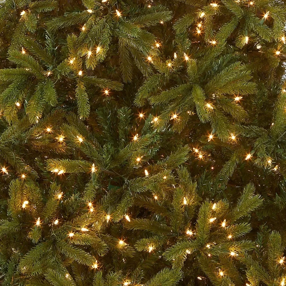 7.5 Ft Christmas Tree,'Feel Real' Pre-lit Artificial,Includes Strung White Lights Jersey Fraser Fir,Artificial Christmas Tree