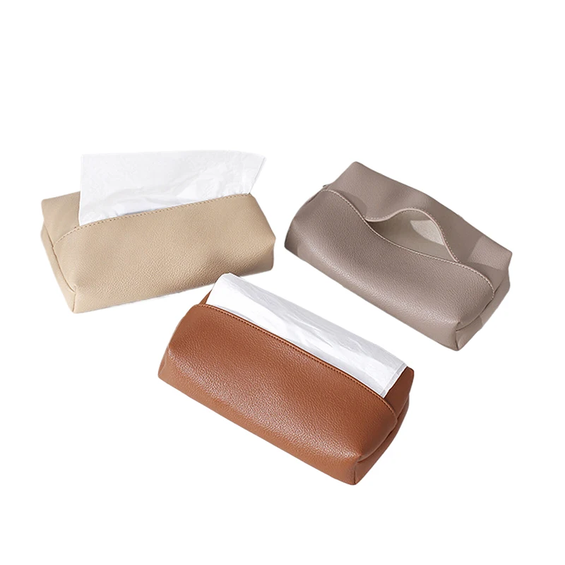 Tissue Box Light Luxury Living Room Creative Nordic ins Wind Rectangular Storage Car PU Leather Pumping Paper Box