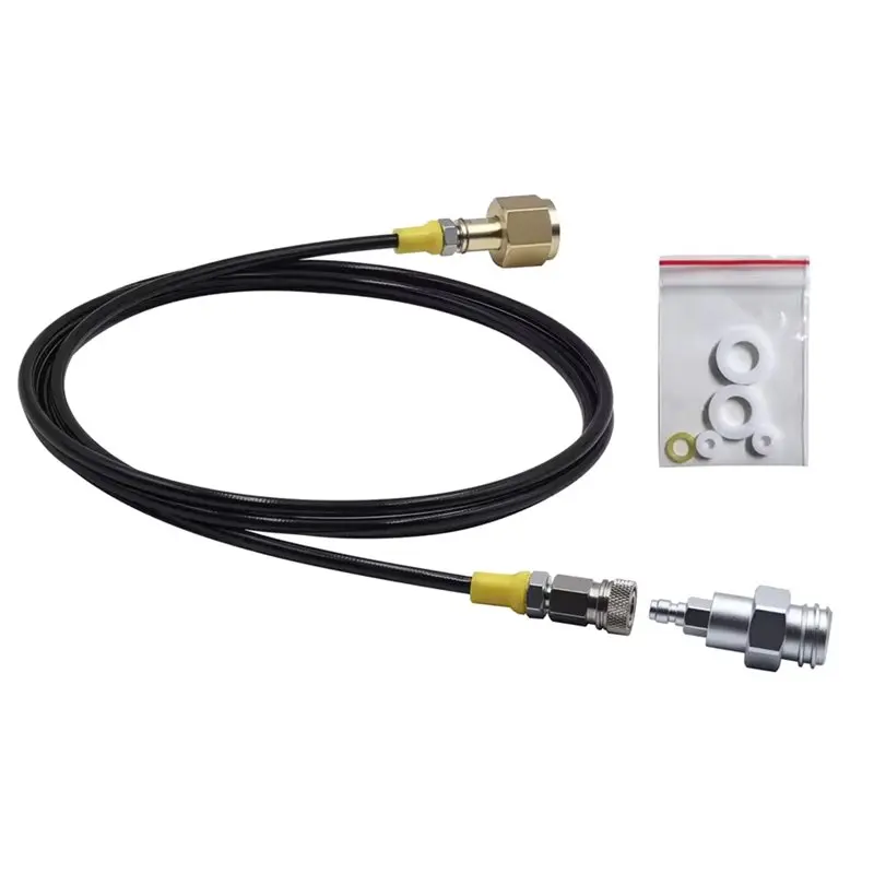 【HAPPY】External Carbon Dioxide Cylinder TR21 W21.8 2.5M Soda Water Machine CO2 Filling Station Fill Adapter Kit For Soda Maker