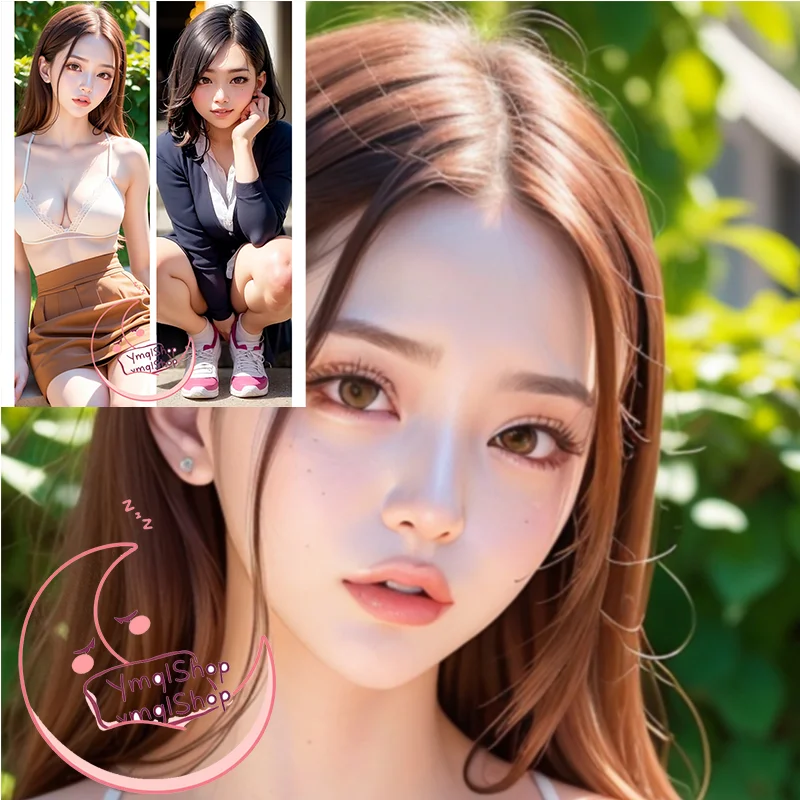 

AI Beauty Dakimakura Cover - 1:3 Double-sided Print Life-size body Custom Anime Pillow Case Unlimited AI Girl woman loli maid