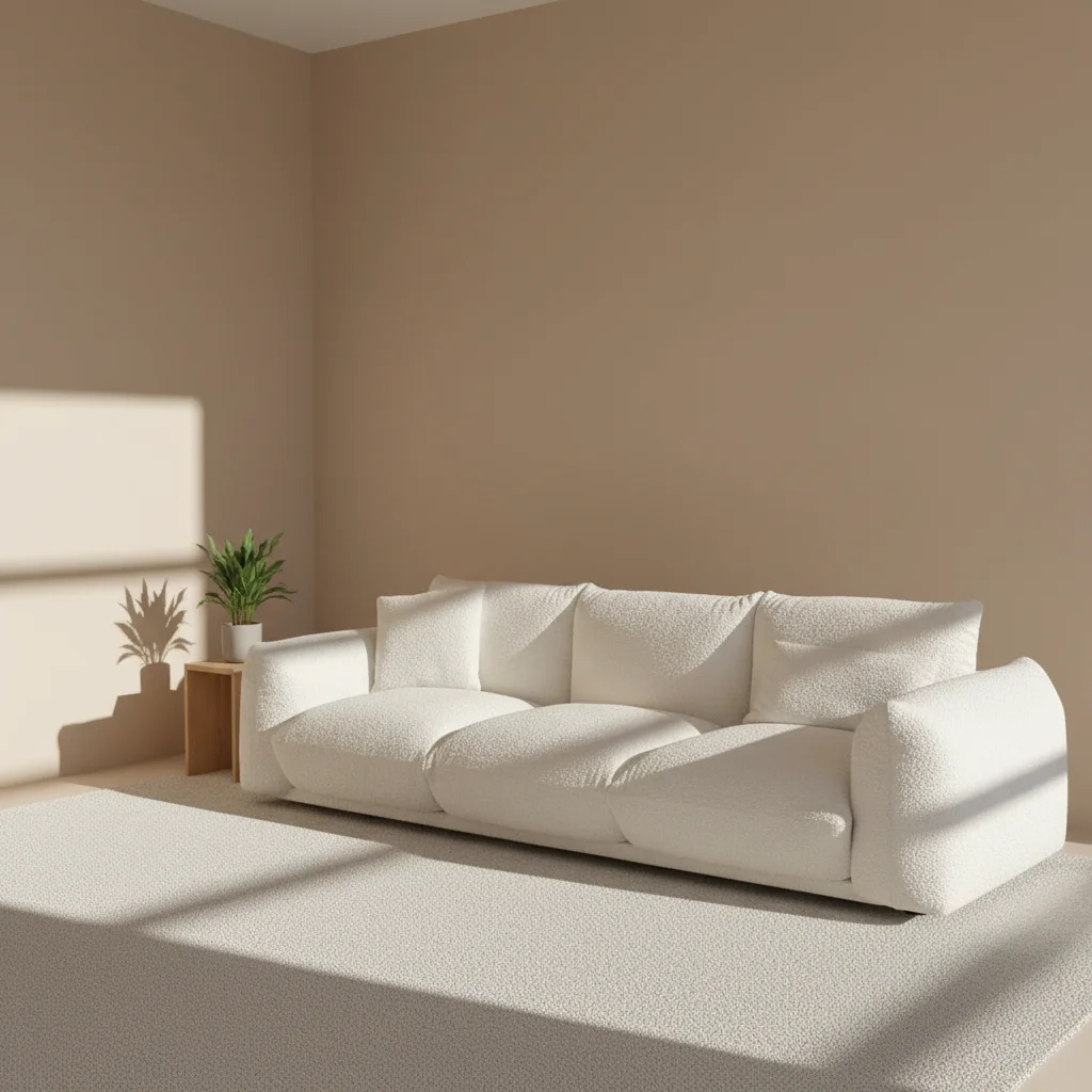 & Modern Chesterfield Velvet Fabric Three-Seater Rectangle Module Sofa Set Comfortable Sponge Solid Wood Living Room Sofa