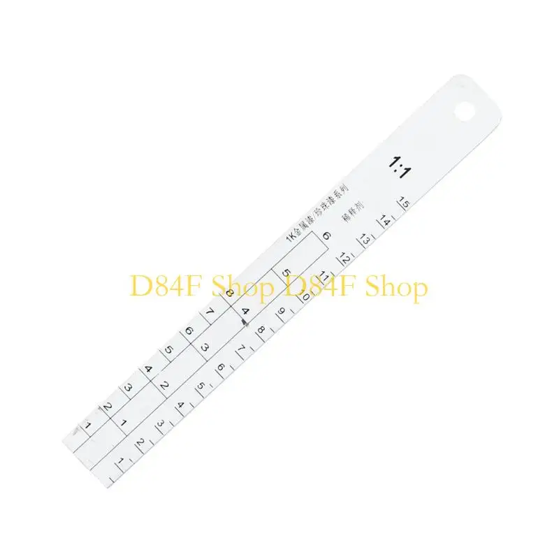 D84F Auto Paint Mixing Gauge Car Paint Ruler Standard Mixing Tool for Car Paint Ruler Paint Measuring Tool for Vehicles