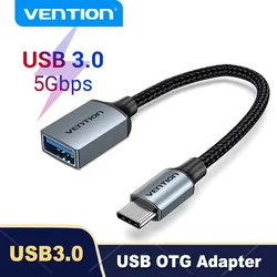 Vention USB C to USB Adapter OTG Cable  Male to Female USB 3.0 2.0 for MacBook Pro Xiaomi Mi 9 Type-C Adapter