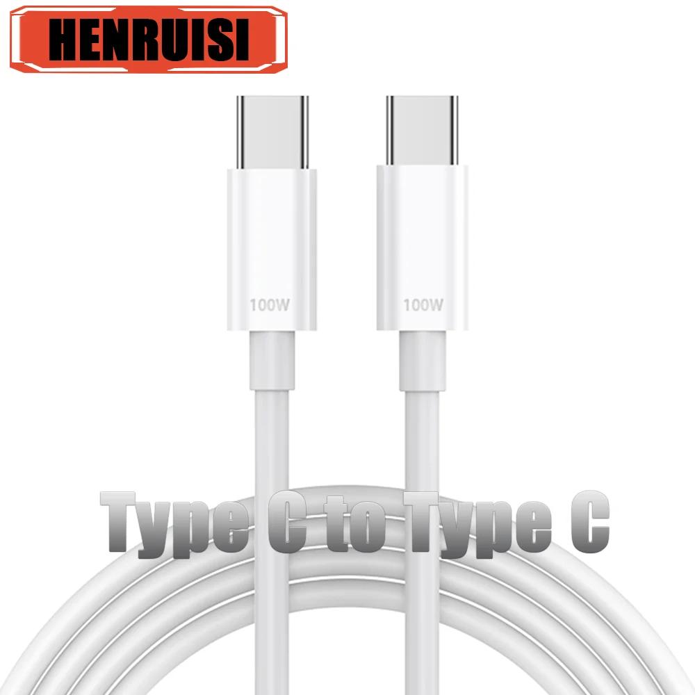 

100W Type C to Type C USB Fast Charging Charger Cable For Huawei P40 Samsung A23 A21 Xiaomi 13 pro 12 Redmi Oneplus 11 Data Cord