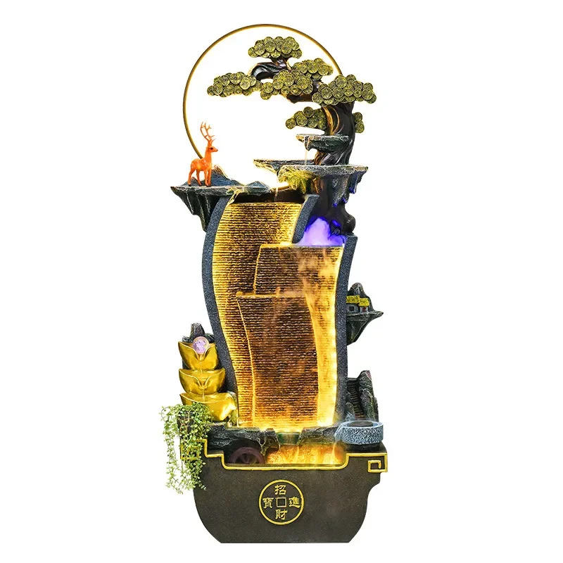Smooth sailing, flowing water makes money, rockery, flowing water fountain indoor