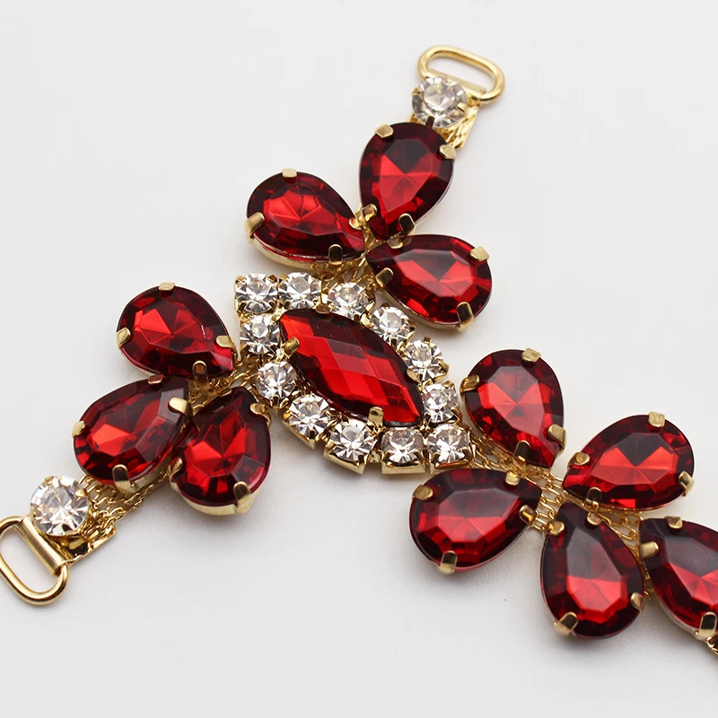 9-color New T-shaped Sandals Acrylic Rhinestonrs Link Buckle Handmade Women\'s Bikini Clothing Decoration Buckle
