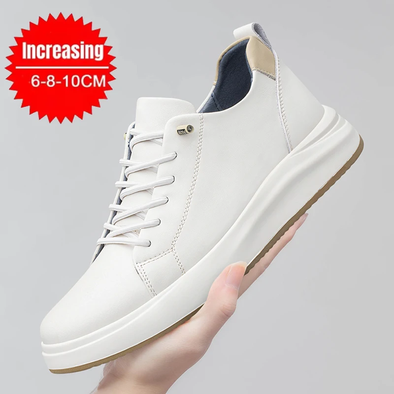 Platform Hidden Elevator Shoes Men Lifting Board Shoes Women Chunky Height-Increasing Sneakers Enhancing Increase Casual Shoes