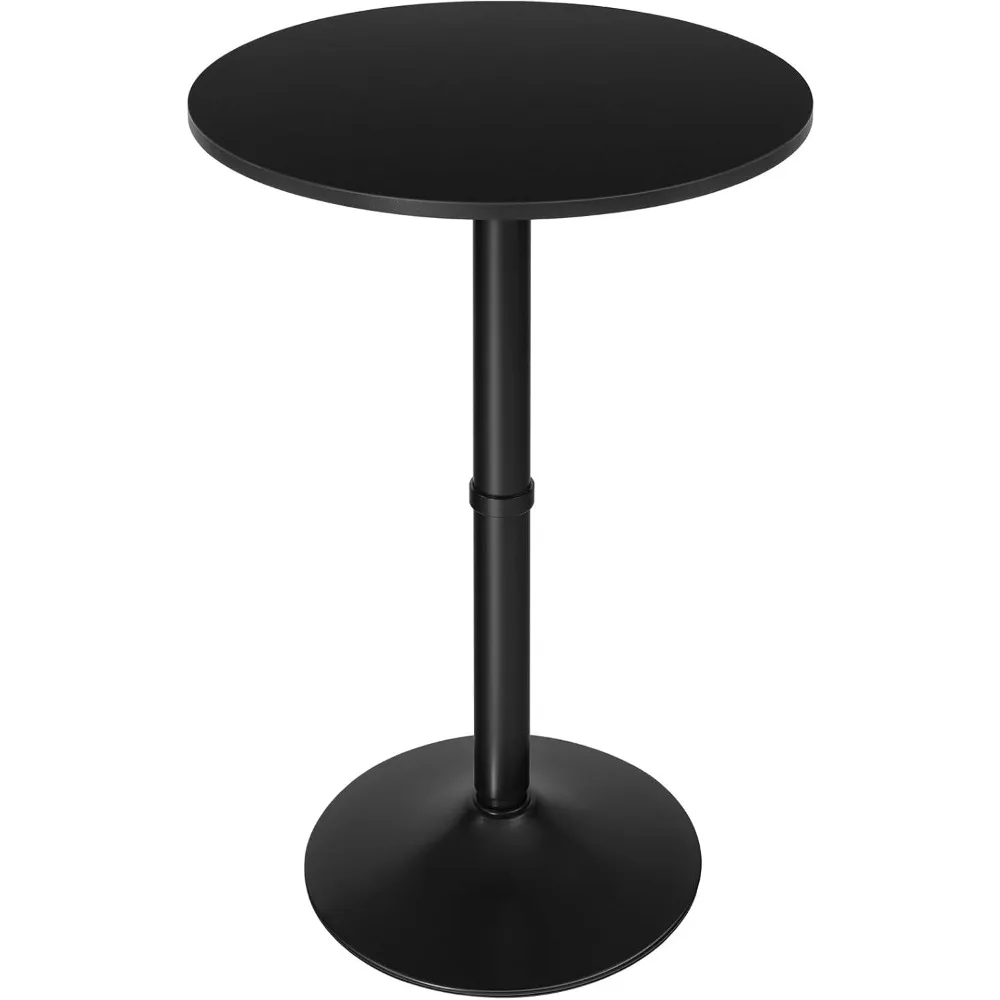 

Circular bar table with anti slip base, suitable for narrow spaces, high bar table suitable for kitchen, easy to assemble