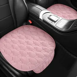 Short Velvet Autumn and Winter Seat Cushion Plush Single Anti-slip Square Car Seat Cushion Warm and Wear-resistant