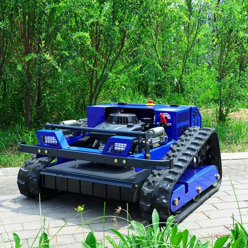 Crusher Crawler Type Remote Mower Agricultural Slip Climbing Park Community Greening Orchard Weeder Lawn Mover