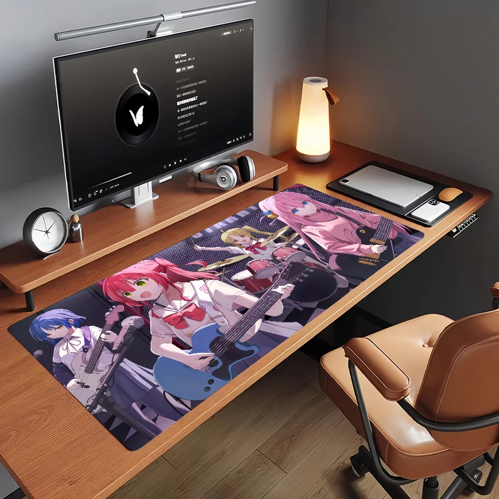Anime B-Bocchi the R-RockS Mouse Pad Non-slip Rubber Gamer Balance Computer Mat Decoracion Deskmat Laptop Office Large