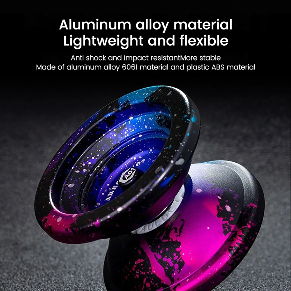 Metal Yoyo Aluminum Alloy Competition Butterfly Shape Yoyo Educational Toys For Boys Girls Beginners Birthday Gifts