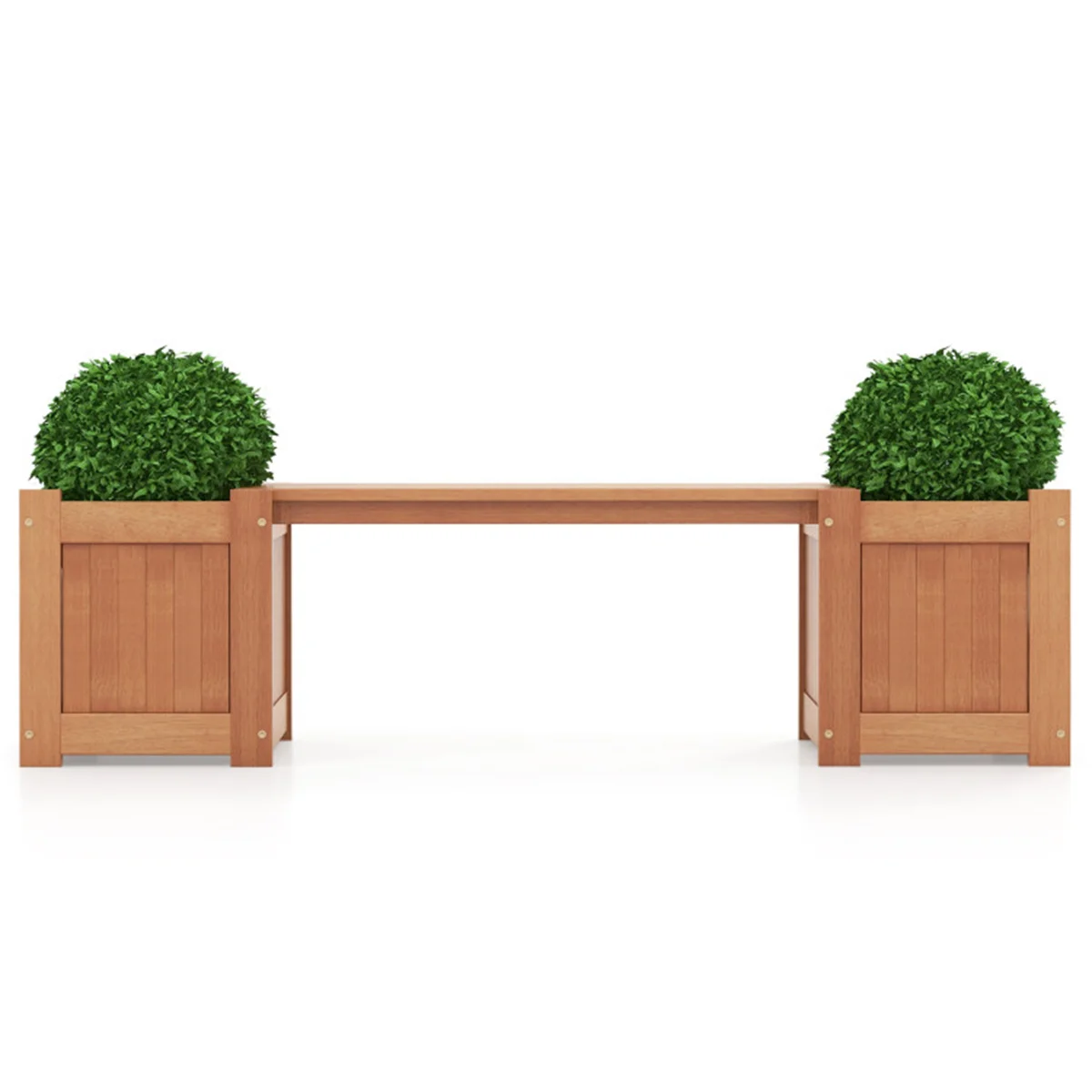 

Patio Benche Wooden Bench with Planter Box