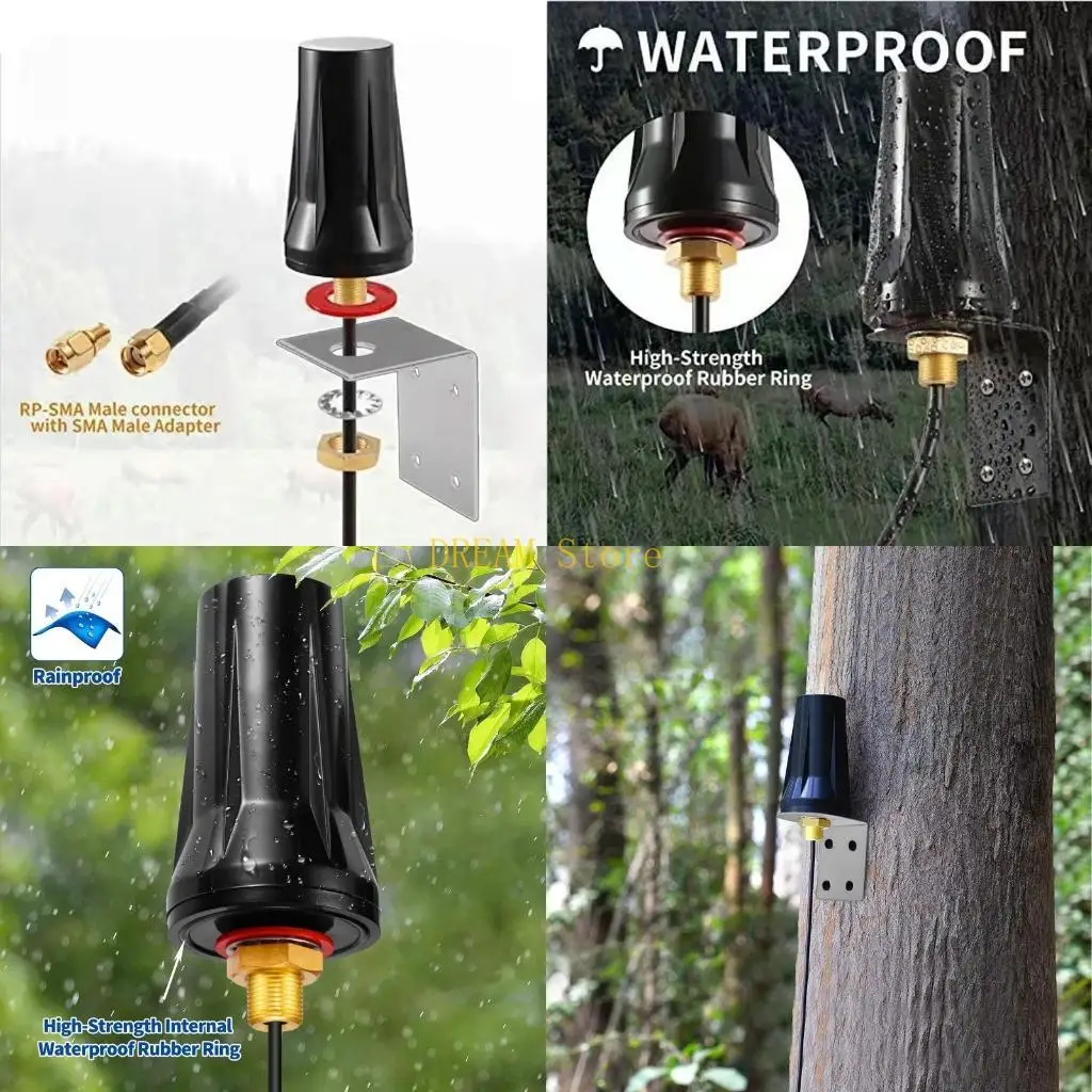 600-6000mHz 5dBi Waterproof Antenna with SMA Male Connector Outdoor LTE Antenna best sale