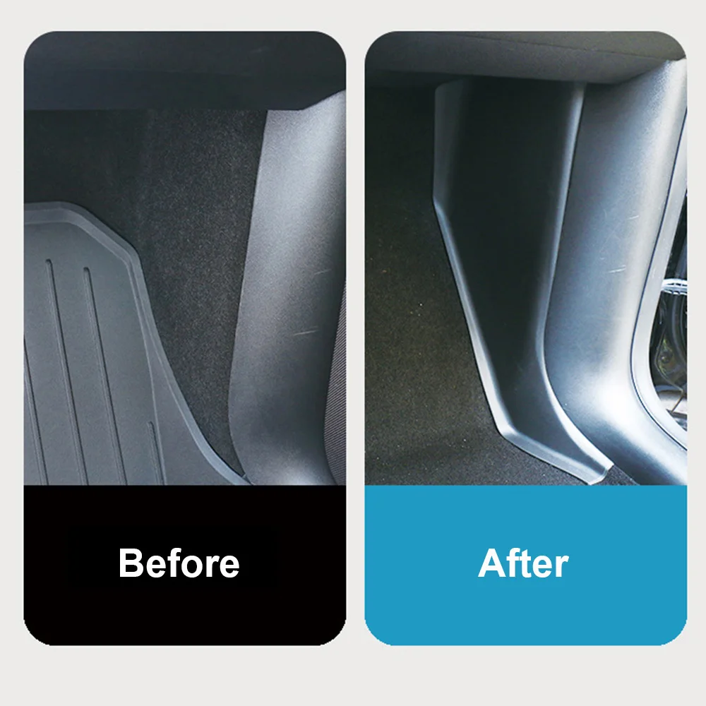 สำหรับ Tesla รุ่น Y 2024 HW4.0อุปกรณ์เสริมฝาครอบป้องกันเตะสำหรับที่พักประตูหน้าสติกเกอร์แผ่นป้องกันด้านข้างเหยียบ