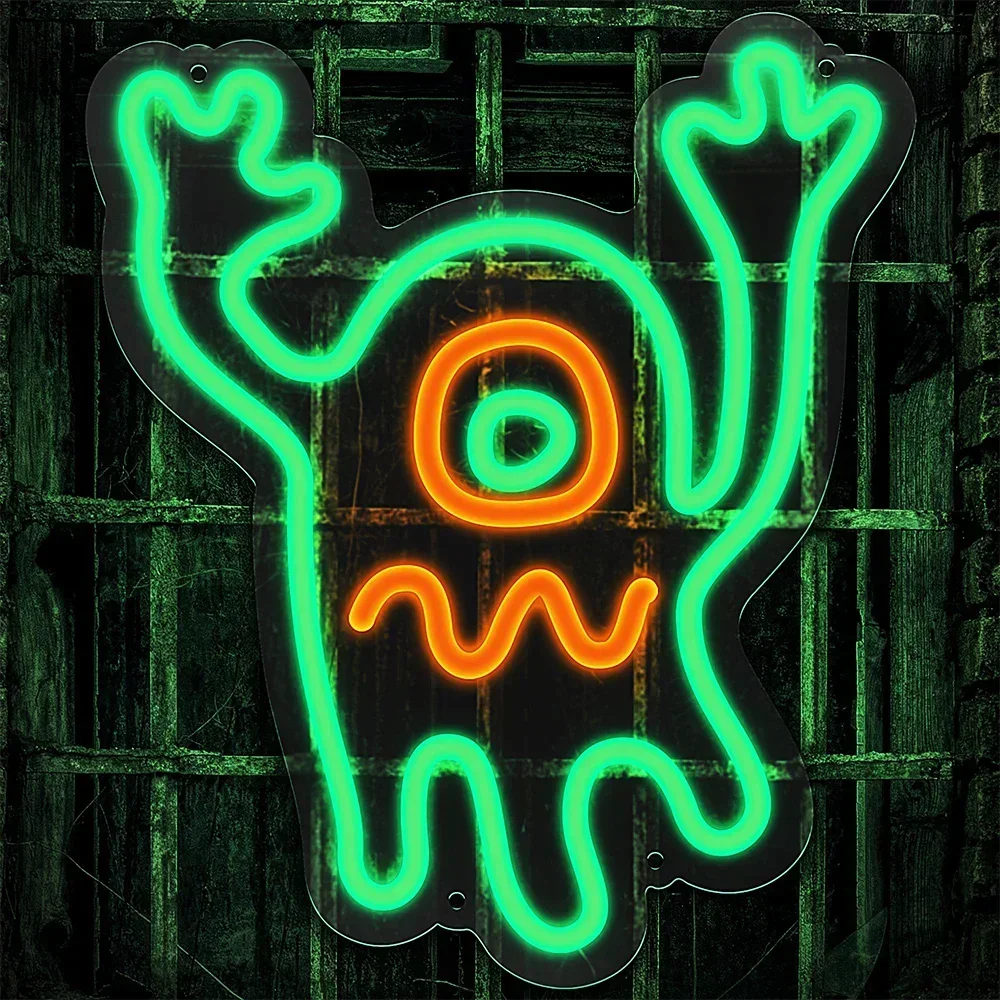 

Ghost Neon Sign USB Dimmable LED Neon Light Sign for Drink Bar Man Cave Bedroom Hotel Shop Garage Game Room Party Wall Decor