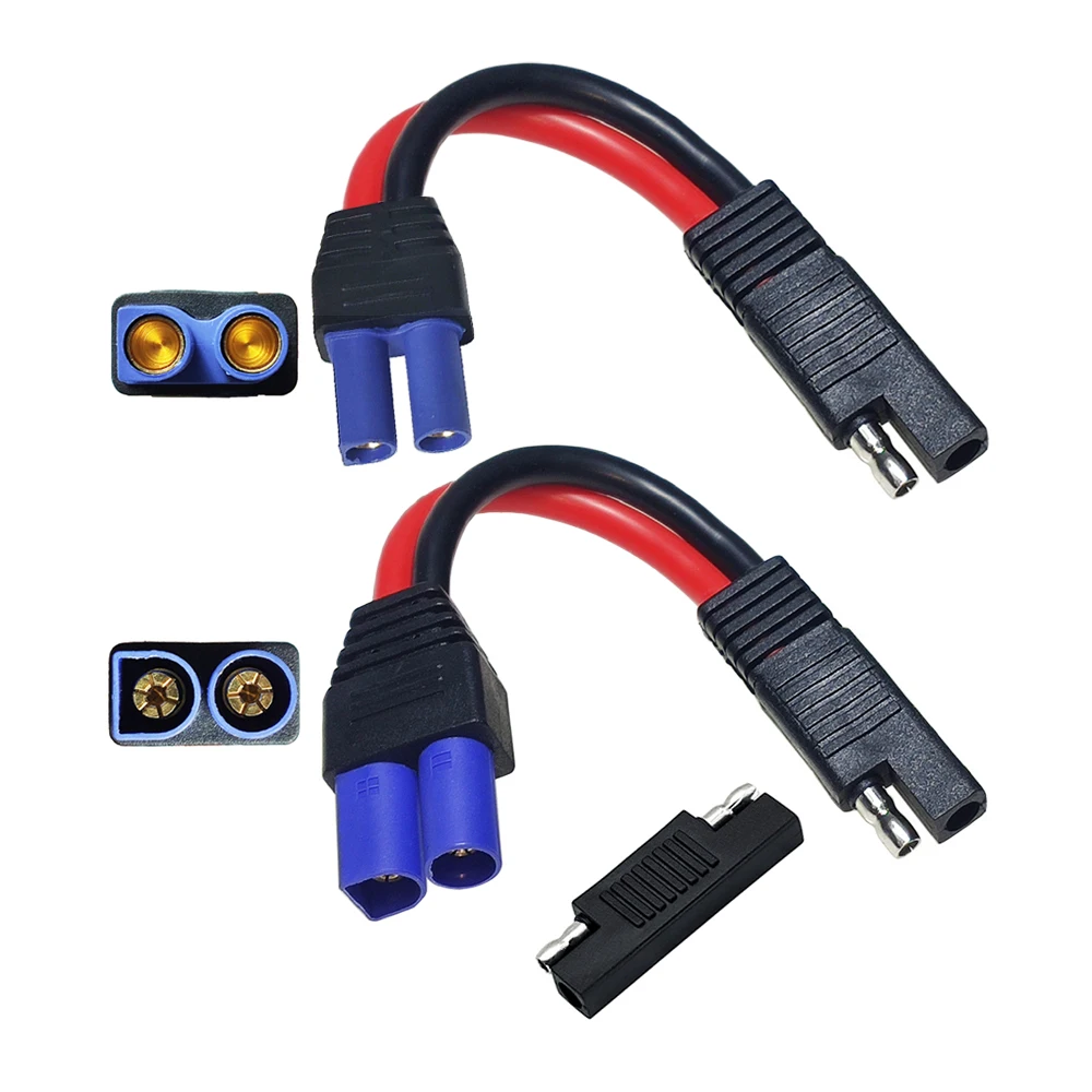 

10AWG EC5 to SAE Cable EC5 Male Female Plug to SAE Connector Power Automotive Cable Wire for Solar Panel Batteries Car Motor