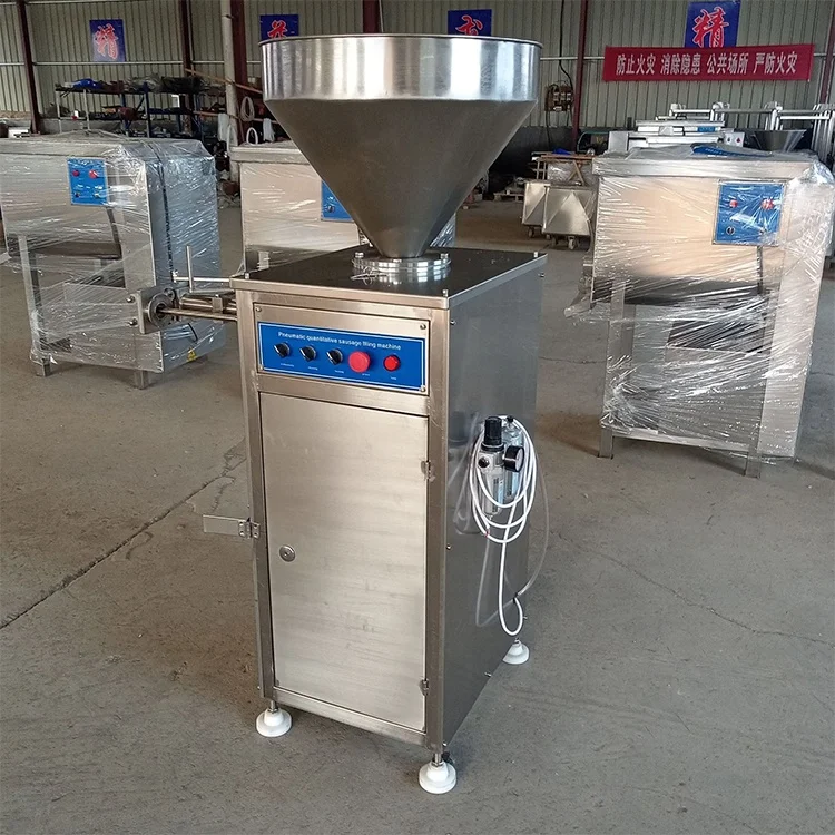 Automatic Pneumatic Sausage Making Filling Machine Industrial Sausage Filler Stuffer Twister