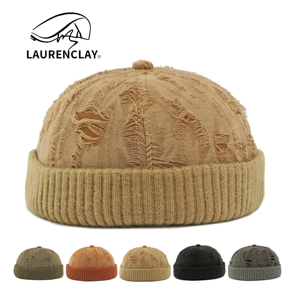 Nuevo Gorro de Punto para Hombre y Mujer, Gorro Casual Versátil con Personalidad Urbana, Gorro Estilo Landlord, Gorro Simple y Ligero Tipo Melón