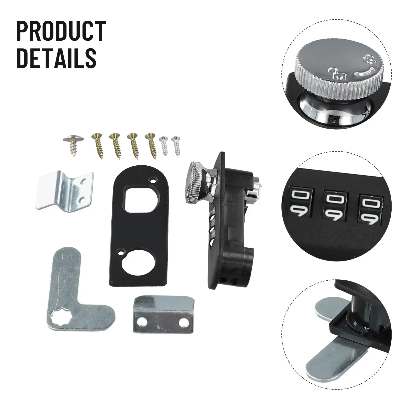 Code Locks Cabinet Code Locks 3 Group Code 75mmx29mm ABS Drawer Lock Keyless 3 Group Code For Cabinets Drawers