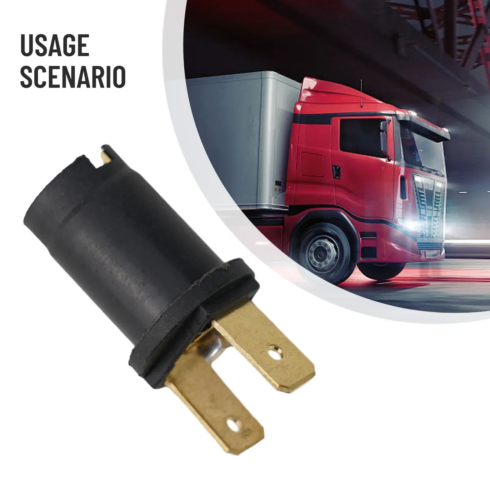 Bulb Socket Plug Base Side Light Bulb Holder 170790 For 6V/12V/24V Ba9s 989/233 Car Bulb Car Lights Accessories