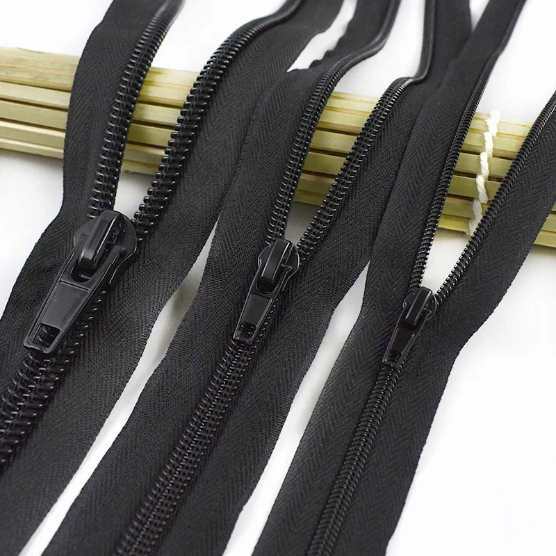 

2/5/10M 3#5#10# Black Nylon Zipper with Zip Slider Plastic Coil Zippers for Clothes Tent Sewing Zips Repair Kits DIY Accessories