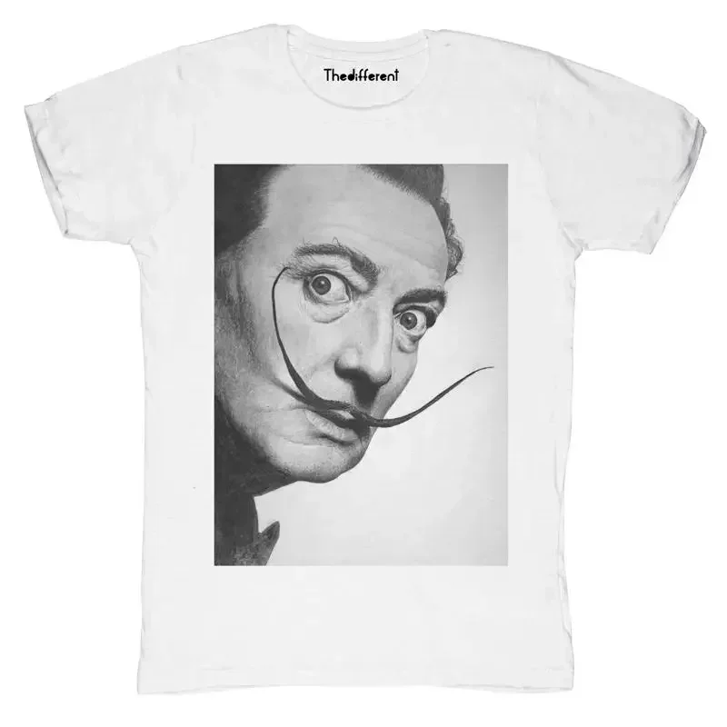New T shirt Blaze Man Dali Mustache Outline Idea