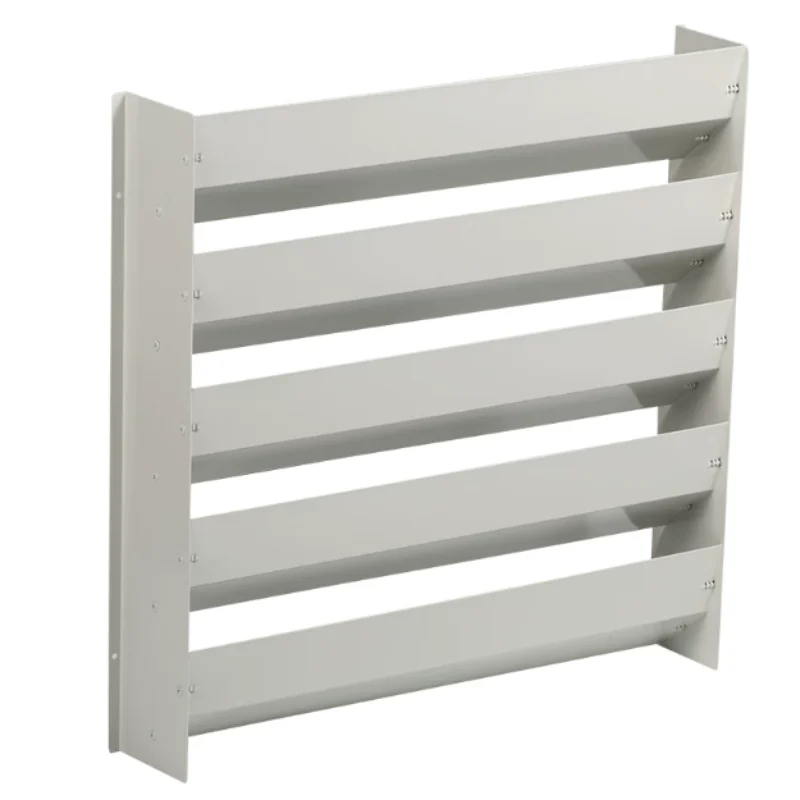 Aluminum Alloy External Wall Louver Vent, Rainproof Air Ventilation Grille with Mounting Screws for Building Ventilation Exhaust